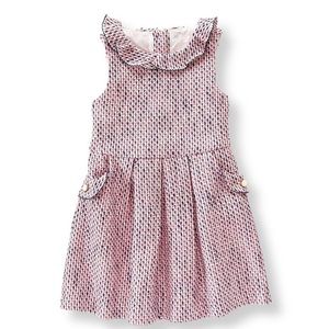 Janie and Jack - Girls hydrangea pink tweed dress